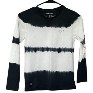 Denim & flower long sleeve tee